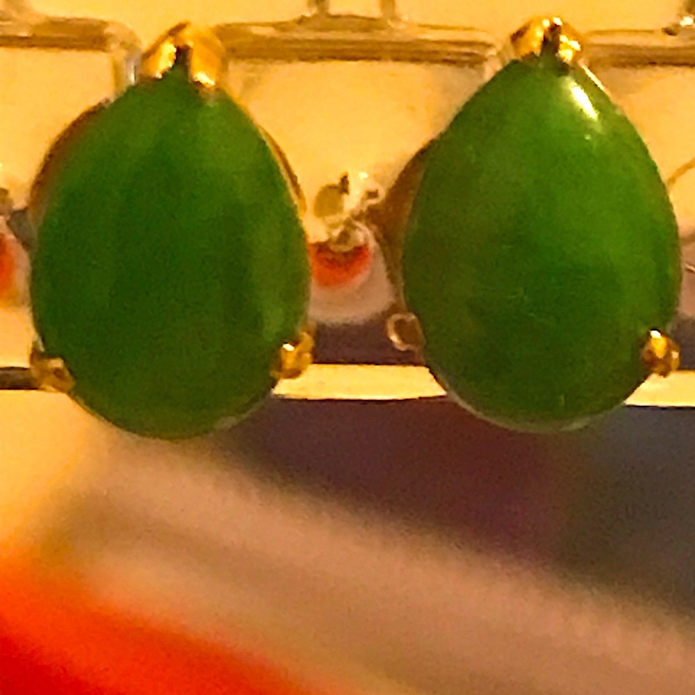 18K Jade Earrings